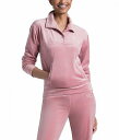送料無料 ジューシークチュール Juicy Couture レディース 女性用 ファッション パーカー スウェット Paneled 1/2 Placket Snap Top - Blushing Pink