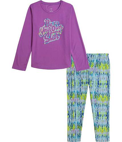 送料無料 アンダーアーマー Under Armour Kids 女の子用 ファッション 子供服 セット Dye Tracks Leggings Set (Toddler) - Lunar Purple