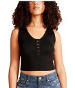 送料無料 マッデンガール Madden Girl レディース 女性用 ファッション セーター Bodycon Cropped Shape Form Sweater Tank - Black