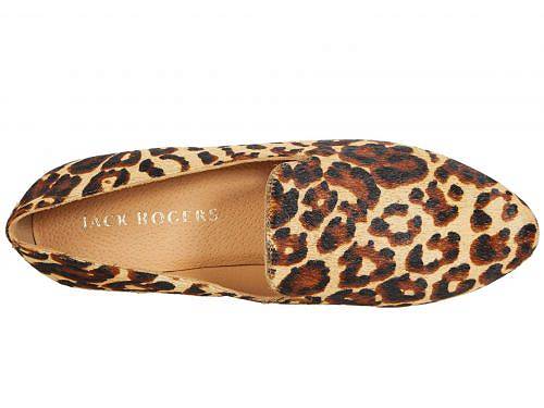 送料無料 ジャックロジャース Jack Rogers レディース 女性用 シューズ 靴 ローファー ボートシューズ Audrey Haircalf Loafer - Leopard Print