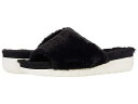 送料無料 ライフストライド LifeStride レディース 女性用 シューズ 靴 スリッパ Plush Slipper - Black/White