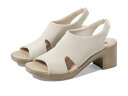 送料無料 Bzees レディース 女性用 シューズ 靴 ヒール Eden Strappy Sandals - White Fabric