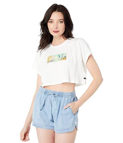 送料無料 ハーレー Hurley レディース 女性用 ファッション Tシャツ Supremeow Cropped Raglan Tee - Marshmallow