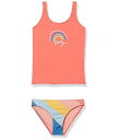 送料無料 ロキシー Roxy Kids 女の子用 スポーツ・アウトドア用品 キッズ 子供用水着 Touch of Rainbow Tankini Swimsuit Set (Toddler/Little Kids/Big Kids) - Regatta Over The Rainbow