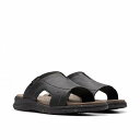 送料無料 クラークス Clarks メンズ 男性用 シューズ 靴 サンダル Walkford Band - Black Leather