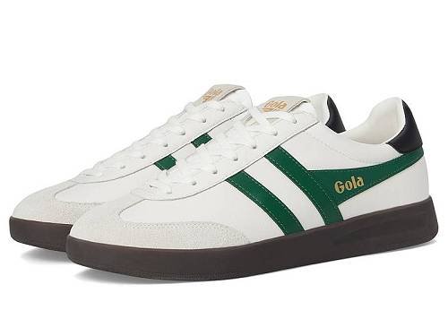 送料無料 ゴラ Gola メンズ 男性用 シューズ 靴 スニーカー 運動靴 Cyclone Leather - White/Evergreen/Black/Dark Gum