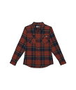 送料無料 Salty Crew 男の子用 ファッション 子供服 ボタンシャツ First Light Long Sleeve Flannel (Little Kids/Big Kids) - Navy