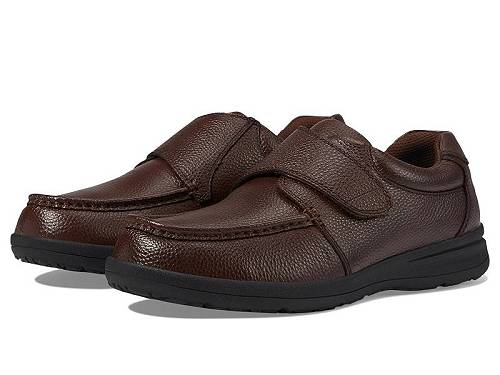 送料無料 ナンブッシュ Nunn Bush メンズ 男性用 シューズ 靴 ローファー Cam Velcro - Brown