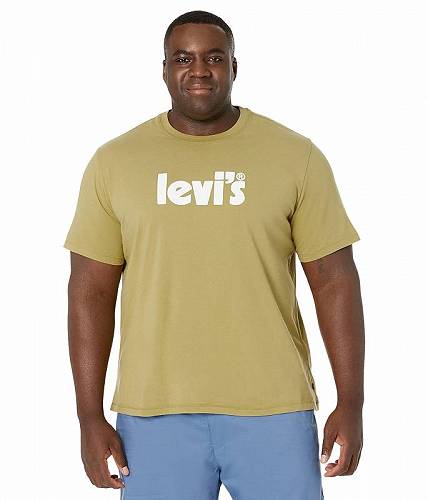 送料無料 リーバイス Levi&#039;s(R) Premium メンズ 男性用 ファッション Tシャツ Big &amp; Tall Short Sleeve Relaxed Fit Tee - Poster Logo Cedar