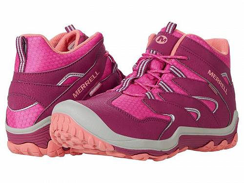 送料無料 メレル Merrell Kids 女の子用 キッズシューズ 子供靴 ハイキングブーツ Chameleon 7 Access Mid Waterproof (Little Kid/Big Kid) - Berry