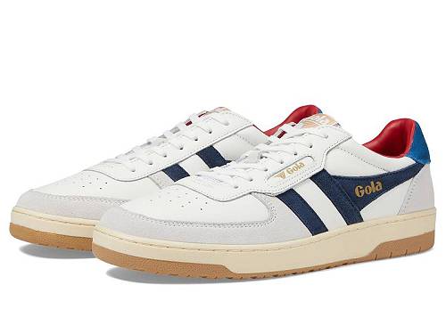 送料無料 ゴラ Gola メンズ 男性用 シューズ 靴 スニーカー 運動靴 Hawk - White/Navy/Marine Blue