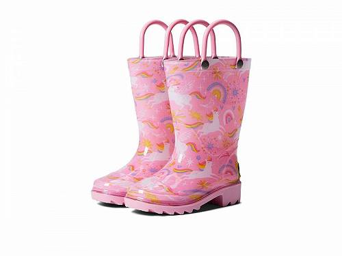 送料無料 ウエスタンチーフ Western Chief Kids 女の子用 キッズシューズ 子供靴 ブーツ レインブーツ Sparkle Unicorn PVC Rain Boot (Toddler/Little Kid) - Pink