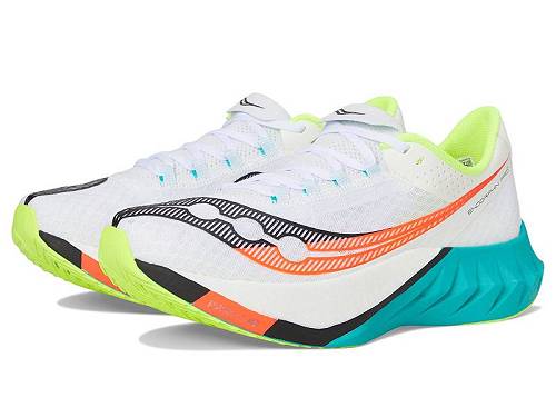 送料無料 サッカニー Saucony メンズ 男性用 シューズ 靴 スニーカー 運動靴 Endorphin Pro 4 - White/Mutant