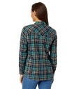 送料無料 Salty Crew レディース 女性用 ファッション ボタンシャツ Long Haul Flannel - Atlantic Green