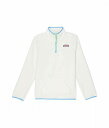 送料無料 バインヤード・バインズ Vineyard Vines Kids 女の子用 ファッション 子供服 パーカー スウェット ジャケット Harbor Fleece Glow 1/2 Zip (Toddler/Little Kids/Big Kids) - Marshmallow