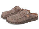 送料無料 ヘイデュード Hey Dude メンズ 男性用 シューズ 靴 ローファー Wally Slip Stretch Sox - Deep Taupe/Chanterelle Tan