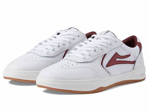 送料無料 ラカイ Lakai メンズ 男性用 シューズ 靴 スニーカー 運動靴 Atlantic - White/Burgundy Leather