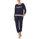  _iLj[[N DKNY fB[X p t@bV pW} Q Long Sleeve Joggers PJ Set - Navy