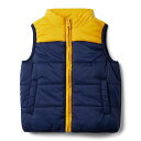 送料無料 Janie and Jack 男の子用 ファッション 子供服 アウター ジャケット ベスト Blocked Puffer Vest (Toddler/Little Kids/Big Kids) - Blue