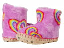 こちらの商品は Hatley Kids 女の子用 キッズシューズ 子供靴 スリッパ Twisty Rainbow Hearts Fleece Slippers (Toddler/Little Kid) - Purple です。 注文後のサイズ変更・キャンセルは出来ませんので、十分なご検討の上でのご注文をお願いいたします。 ※靴など、オリジナルの箱が無い場合がございます。ご確認が必要な場合にはご購入前にお問い合せください。 ※画面の表示と実物では多少色具合が異なって見える場合もございます。 ※アメリカ商品の為、稀にスクラッチなどがある場合がございます。使用に問題のない程度のものは不良品とは扱いませんのでご了承下さい。 ━ カタログ（英語）より抜粋 ━ With a fun allover print, soft fleece construction, and a pull-on design, the Hatley(R) Twisty Rainbow Hearts Fleece Slippers are sure to be their favorite for staying comfy and cozy around the house. Textile fleece construction with synthetic grip studded outsole. Product measurements were taken using size SM (US 5-7 Toddler), width M. サイズにより異なりますので、あくまで参考値として参照ください. Weight of footwear is based on a single item, not a pair. 実寸（参考値）： Weight: 約 60 g ■サイズの幅(オプション)について Slim &lt; Narrow &lt; Medium &lt; Wide &lt; Extra Wide S &lt; N &lt; M &lt; W A &lt; B &lt; C &lt; D &lt; E &lt; EE(2E) &lt; EEE(3E) ※足幅は左に行くほど狭く、右に行くほど広くなります ※標準はMedium、M、D(またはC)となります ※メーカー毎に表記が異なる場合もございます