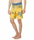  NCbNVo[ Quiksilver Y jp X|[cEAEghApi  Surfsilk Scallop 19&quot; Boardshorts - Yolk