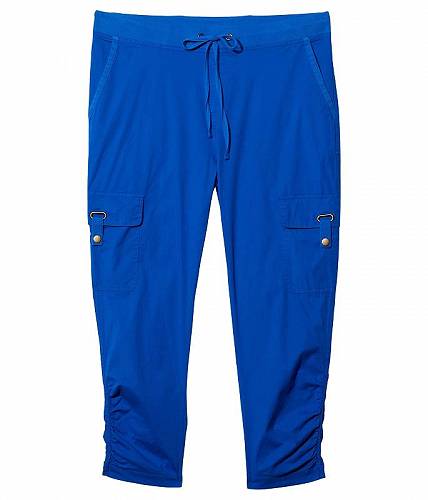 送料無料 エックスシーヴイアイ XCVI レディース 女性用 ファッション パンツ ズボン Poplin Fenton Crop - Honorable Blue