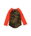  Ap}LbY Appaman Kids j̎qp t@bV q TVc Baseball Camo Color-Block Raglan (Toddler/Little Kids/Big Kids) - Green Camo