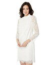 ̵ 󥹥ࡼ Vince Camuto ǥ  եå ɥ쥹 Lace Ruffle Shirring Neck Shift - Ivory