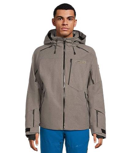 こちらの商品は スパイダー Spyder メンズ 男性用 ファッション アウター ジャケット コート スキー スノーボードジャケット Leader Jacket - Storm Melange です。 注文後のサイズ変更・キャンセルは出来ませんので、十分なご検討の上でのご注文をお願いいたします。 ※靴など、オリジナルの箱が無い場合がございます。ご確認が必要な場合にはご購入前にお問い合せください。 ※画面の表示と実物では多少色具合が異なって見える場合もございます。 ※アメリカ商品の為、稀にスクラッチなどがある場合がございます。使用に問題のない程度のものは不良品とは扱いませんのでご了承下さい。 ━ カタログ（英語）より抜粋 ━ Be the Leader on the hill. Removable heavy weather hood with web embroidery. Back pocket for hood storage. Underarm ventilation zippers regulate climate. Waterproof zippers protect cargo against moisture. Taped critical seams prohibit water penetration. Reflective Spyder logos on back. &quot;Flasher&quot; internal pass pocket. Internal mesh goggle pocket. Brushed microfiber inner collar prevents chafed chin. Movable custom chamois lens wipe on carabiner with shock cord. Internal drawcord at hem blocks cold air and snow. Internal MP3 pocket. Multiple pockets for extra gear storage. Cross-dye rip-stop lining. Pass/credit card pocket on sleeve. Built-in key holder clasp in pocket. Hook-and-loop adjustable cuff with gusset. Material: Body - Polyester dobby weave with Dermizax(TM) 20,000mm membrane and Spylon+(TM) water repellent finish. Insulation: Body - Thinsulate(TM) Insulation, 100 gr. Sleeves - Thinsulate(TM) Insulation, 80 gr. Dermizax(TM): A &quot;smart&quot; fabric that responds to the microclimate temperature created between the body and clothing, adjusting to the wearer&#039;s exertion level. When the interior climate heats up, the fabric expands to release moisture vapor. Water Resistance Rating: 20,000mm. Breathability Rating: 10,000g/m2/24 hrs. Spylon(TM): A durable water repellent (DWR) finish applied to the fabric exterior to prevent the garment from absorbing surface moisture. Spylon+(TM) is a top-rated performer retaining 80% effectiveness after 50 washings. It also guards against water and oil-based stains. Thinsulate(TM) Insulation: Constructed of unique micro fibers efficiently trap insulating air, reflect radiant body heat.
