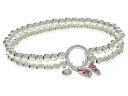 送料無料 アレックスアンドアニー Alex and Ani レディース 女性用 ジュエリー 宝飾品 イヤリング Butterfly Double Stretch Bracelet - Shiny Silver