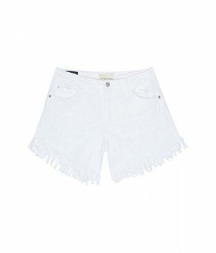 送料無料 HABITUAL girl 女の子用 ファッション 子供服 ショートパンツ 短パン Mid-Rise Fringe Shorts (Big Kids) - White