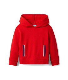 送料無料 Janie and Jack 男の子用 ファッション 子供服 パーカー スウェット Striped Pocket Hooded Sweatshirt (Toddler/Little Kids/Big Kids) - Red