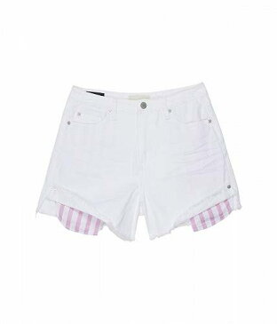 送料無料 HABITUAL girl 女の子用 ファッション 子供服 ショートパンツ 短パン Five-Pocket Shorts w/ Fringe (Big Kids) - White