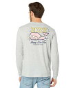  oC[hEoCY Vineyard Vines Y jp t@bV TVc New Years Champagne Long Sleeve Pocket Tee - Grey Heather