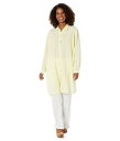  AC[tBbV[ Eileen Fisher fB[X p t@bV {^Vc Classic Collar Knee Length Shirt with High Slits in Garment Dyed Organic - Citrus