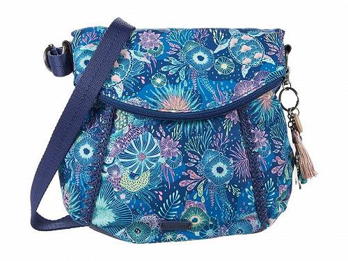  TN The Sak fB[X p obO  obNpbN bN Artist Circle Foldover Crossbody - Royal Blue Seascape