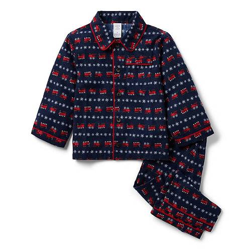 楽天グッズ×グッズ送料無料 Janie and Jack 男の子用 ファッション 子供服 パジャマ 寝巻き Woven Sleep Set （Toddler/Little Kids/Big Kids） - Blue