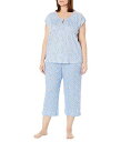  JmCo[K[ Karen Neuburger fB[X p t@bV pW} Q Spring Dreamer Short Sleeve Capris PJ Set - Leafy Dot