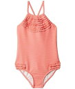 送料無料 シーフォリー Seafolly Kids 女の子用 スポーツ・アウトドア用品 キッズ 子供用水着 ワンピース Sweet Summer Rib Frill Tank One-Piece (Toddler/Little Kids) - Pink Punch