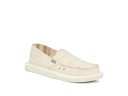 送料無料 サヌーク Sanuk レディース 女性用 シューズ 靴 ローファー ボートシューズ Donna Hemp - White