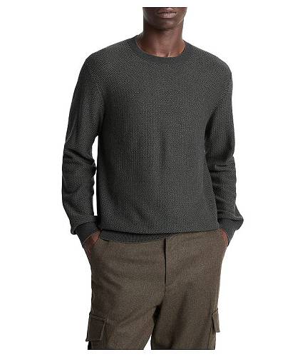 送料無料 ヴィンス Vince メンズ 男性用 ファッション セーター Geo Jacquard Long Sleeve Crew - Driver Green/Coastal