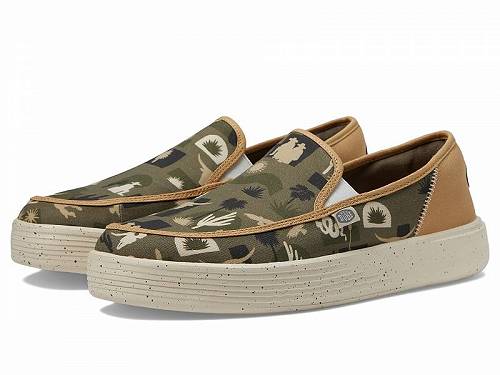 送料無料 ヘイデュード Hey Dude メンズ 男性用 シューズ 靴 スニーカー 運動靴 Sunapee Slip-on Desert - Green