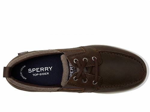 送料無料 スペリー Sperry メンズ 男性用 シューズ 靴 ボートシューズ Bowrider Plushstep 3-Eye Leather - Brown 2