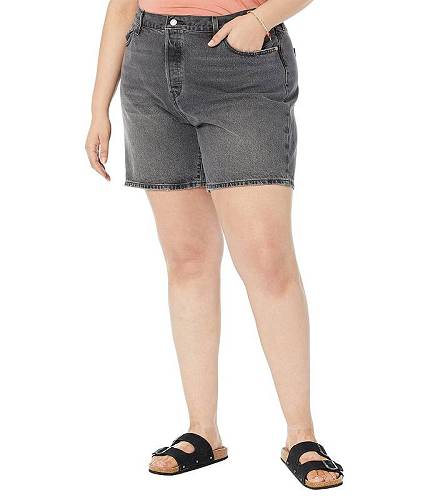 送料無料 リーバイス Levi s(R) Premium レディース 女性用 ファッション ショートパンツ 短パン Plus Size 90s 501 Shorts - Black Worn In