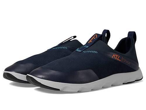 送料無料 クラークス Clarks メンズ 男性用 シューズ 靴 スニーカー 運動靴 ATL Coast Moc - Navy Suede