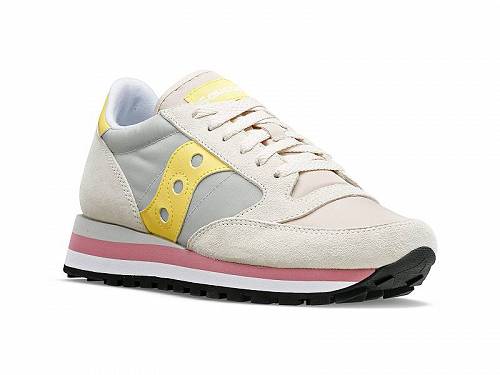 送料無料 サッカニー Saucony Originals レディース 女性用 シューズ 靴 スニーカー 運動靴 Jazz Triple - Gray/Yellow