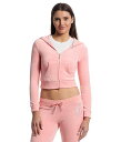 送料無料 ジューシークチュール Juicy Couture レディース 女性用 ファッション パーカー スウェット Heritage Cropped Track Jacket - Strawberry Ice