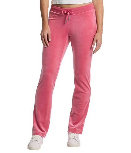 送料無料 ジューシークチュール Juicy Couture レディース 女性用 ファッション パンツ ズボン Luxe Velour Rib Waist Velour Pants wi..