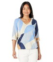 送料無料 ニックアンドゾー NIC+ZOE レディース 女性用 ファッション セーター Ocean Isle Sweater - Blue Multi