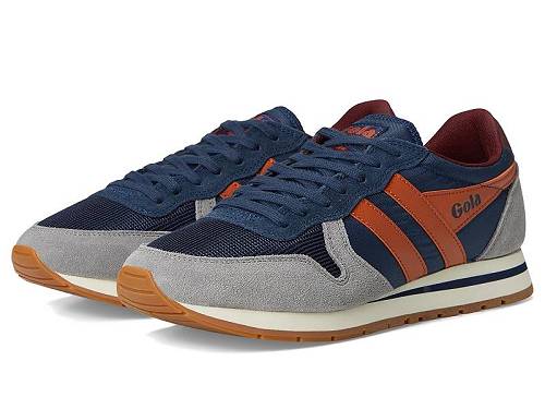 送料無料 ゴラ Gola メンズ 男性用 シューズ 靴 スニーカー 運動靴 Daytona - Navy/Cement/Moody Orange